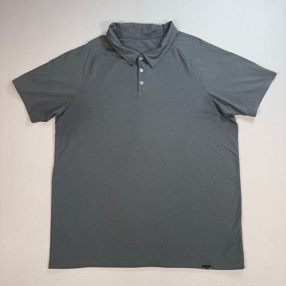 Barbell Apparel Other - Barbell Apparel Polo Men's 2XL‎ Gray Stretch Gym Workout Training Shirt *STAINS*